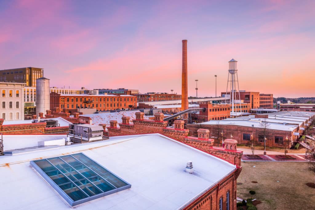 Durham, North Carolina, USA Skyline