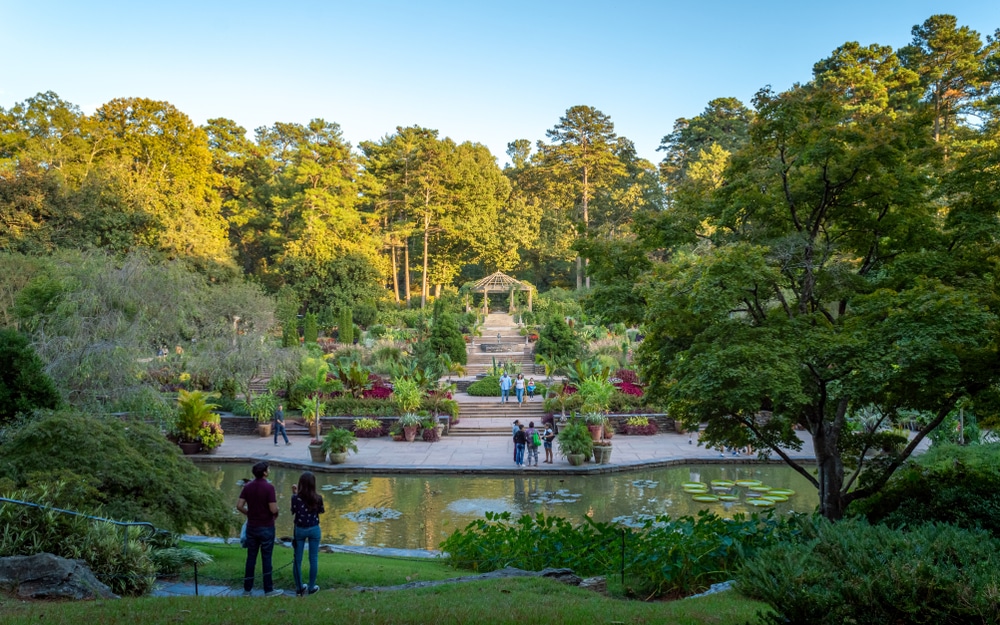 Summer at the Sarah P. Duke Gardens in Durham 4 People admiring the Sarah P. Duke Gardens in Summer